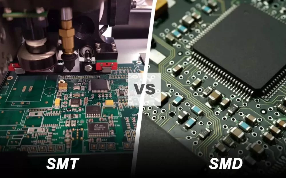 Diseño de PCB con Componentes de Montaje Superficial (SMD) vs. THT